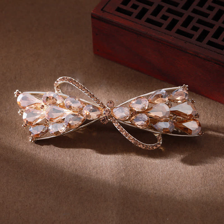 Fermaglio per capelli con cristalli scintillanti da donna - Champagne - image 6