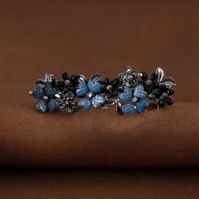 Fermaglio per capelli con fiori di margherite carini da donna - Nero e blu - image 7