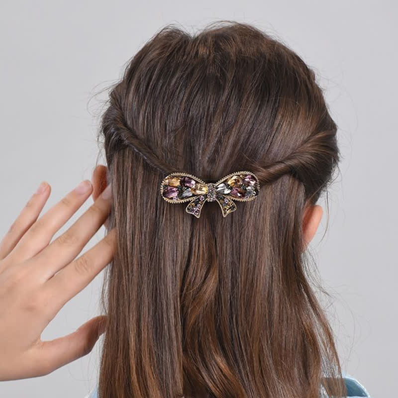 Fermaglio per capelli a forma di fiocco grazioso da donna - image 1