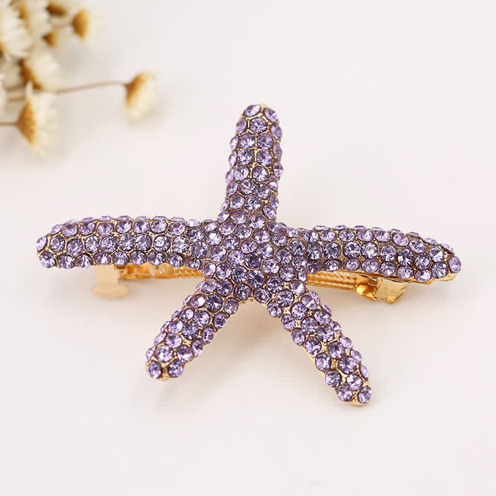 Fermaglio per capelli da donna con motivo a forma di animale marino con diamanti - image 6