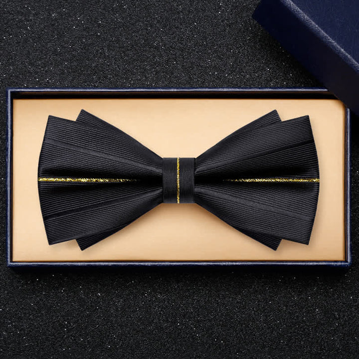 Papillon a doppio strato con motivo Golden Thread Decor da uomo - image 2