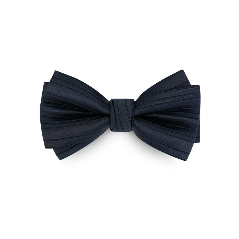 Papillon formale da uomo in twill tinta unita per matrimonio - Marina Militare - image 12