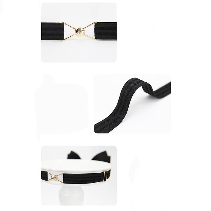 Papillon da sposo da uomo con pittura dorata e nera - image 8