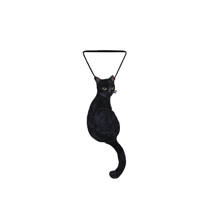Cravatta con cerniera a forma di gatto nero da donna - image 6