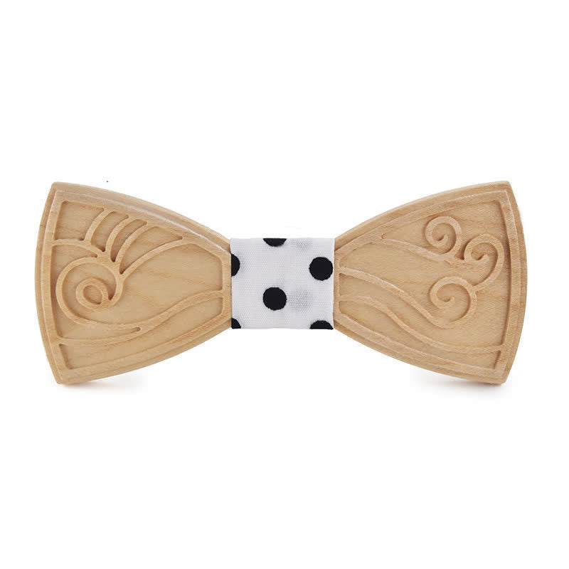 Papillon in legno con incisione musicale da uomo - Stile n. 2 - Punto Bianco - image 20