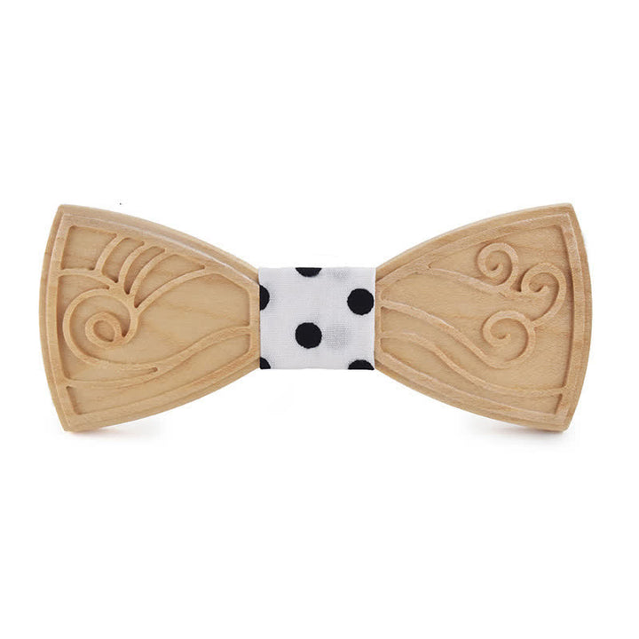 Papillon in legno con incisione musicale da uomo - Stile n. 2 - Punto Bianco - image 20