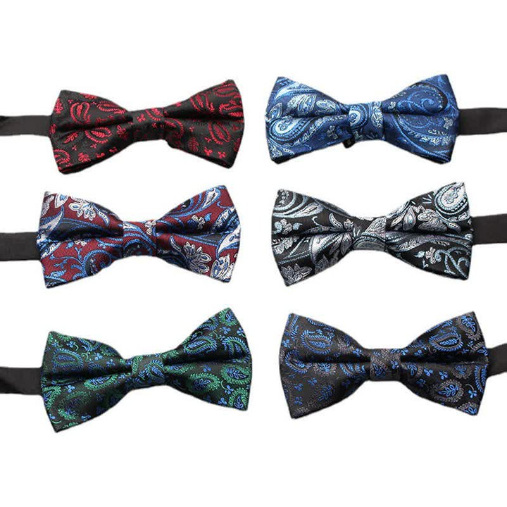 Papillon classico da uomo in jacquard Paisley intricato - image 1
