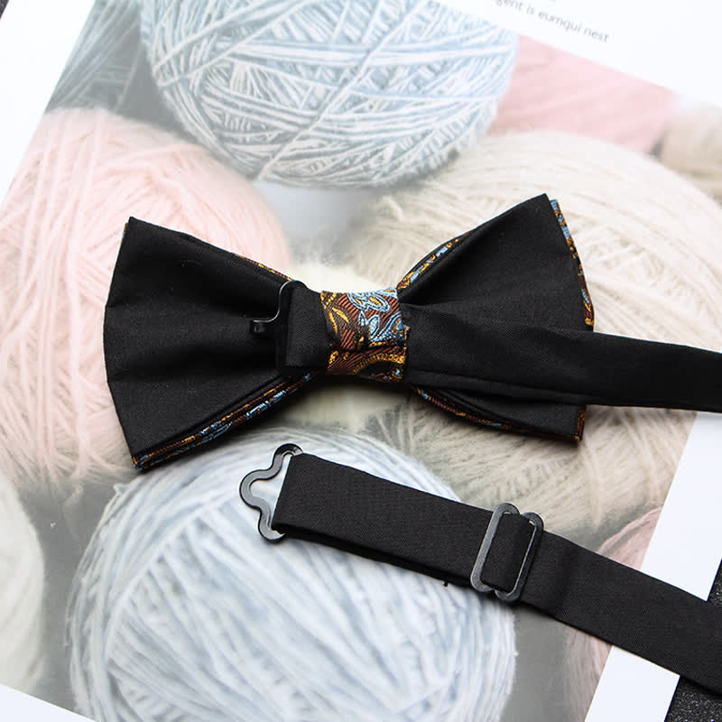 Papillon classico da uomo in jacquard Paisley intricato - image 2