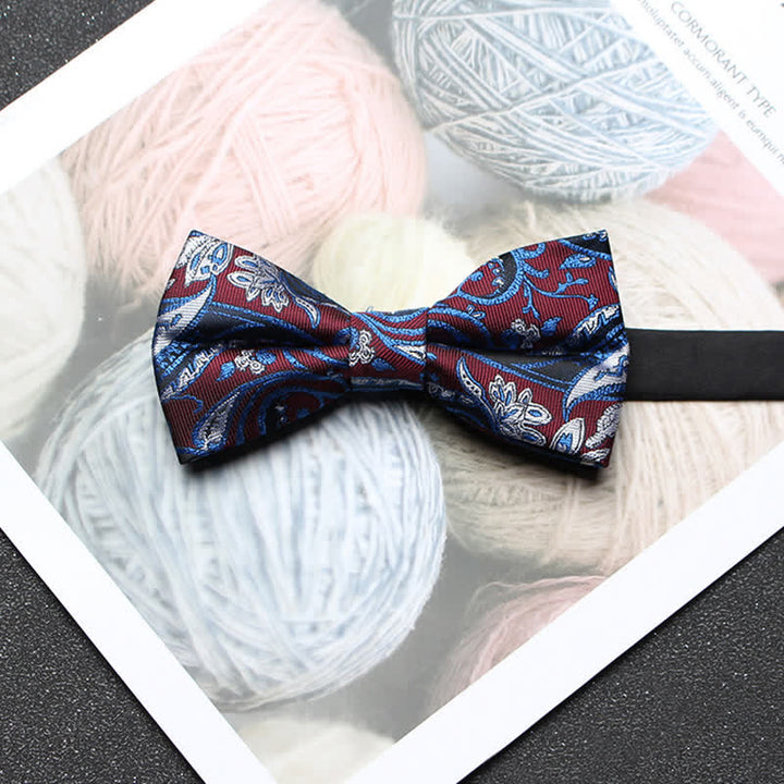 Papillon classico da uomo in jacquard Paisley intricato - Stile n. 3 - image 4