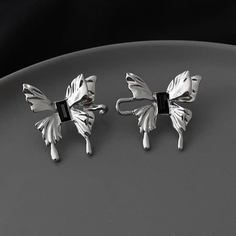 Clip per cintura con bottone staccabile a farfalla per jeans da donna - Argento - image 0