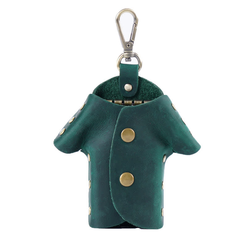 Portachiavi in pelle a forma di vestiti carini e creativi - Verde - image 13