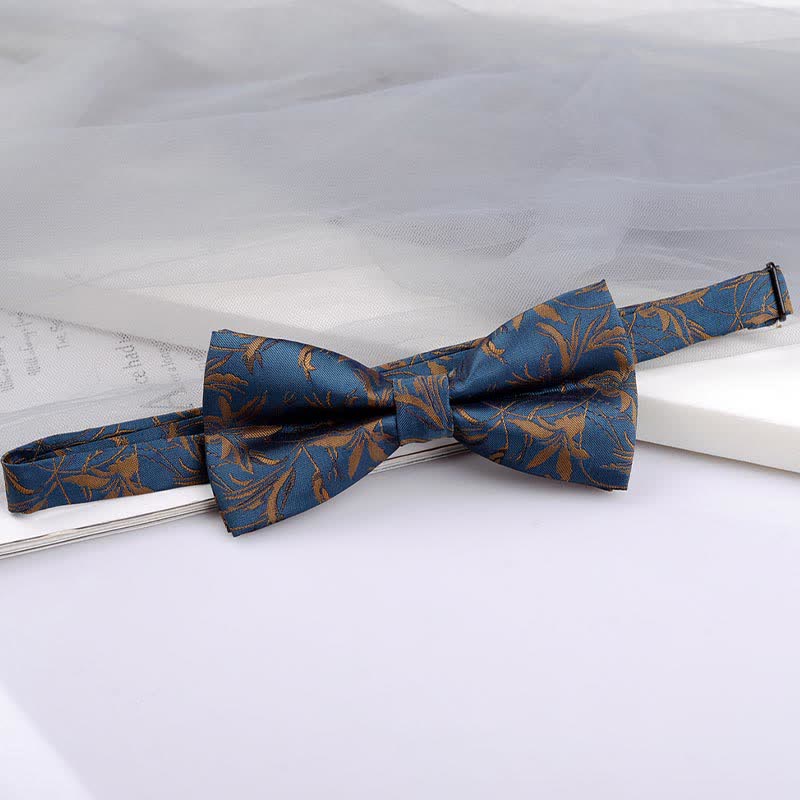 5 pezzi papillon da uomo con motivo a orchidee, confezione regalo - image 4