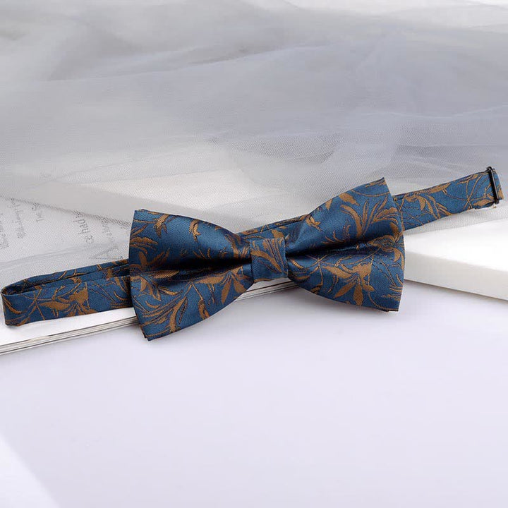 5 pezzi papillon da uomo con motivo a orchidee, confezione regalo - image 4