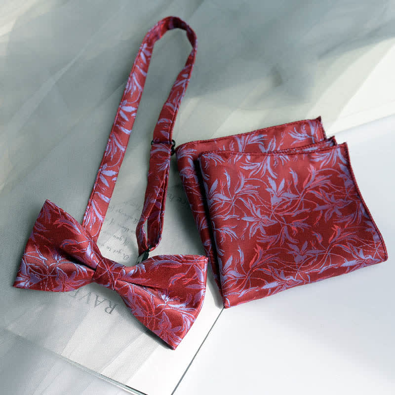 5 pezzi papillon da uomo con motivo a orchidee, confezione regalo - image 7