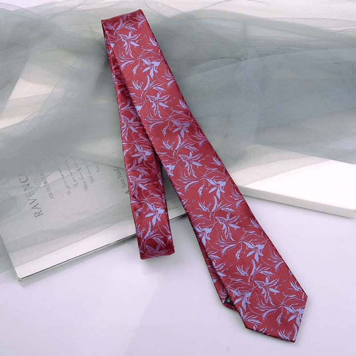 5 pezzi papillon da uomo con motivo a orchidee, confezione regalo - image 8