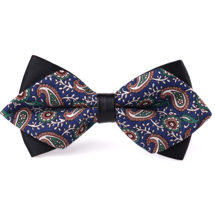Papillon da uomo in cotone a punta con doppio strato floreale - Stile n. 16 - image 15