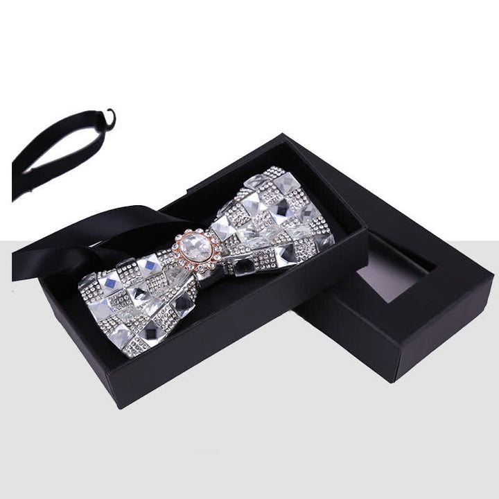 Papillon da uomo con perline luminose e strass in pietra - Stile n. 6 - image 8