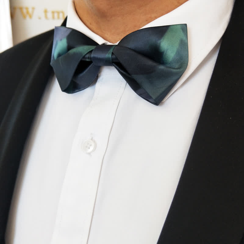 Papillon da uomo elegante verde notte scuro - image 0