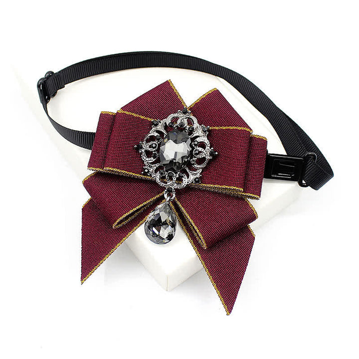 Papillon luminoso con cristalli pendenti in stile britannico per bambini - Borgogna - image 12