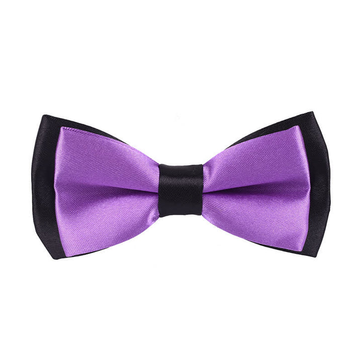 Papillon classico bicolore a doppio strato per bambini - Orchidea scura - image 20