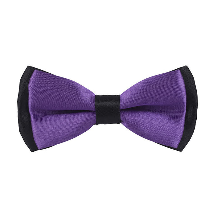 Papillon classico bicolore a doppio strato per bambini - Viola scuro - image 19