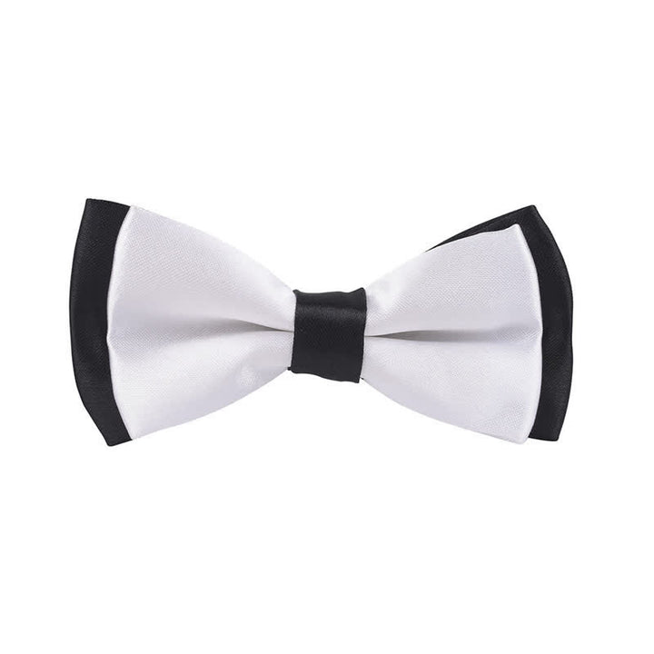 Papillon classico bicolore a doppio strato per bambini - Bianco - image 22