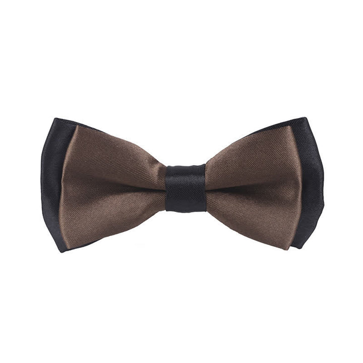 Papillon classico bicolore a doppio strato per bambini - Marrone - image 26