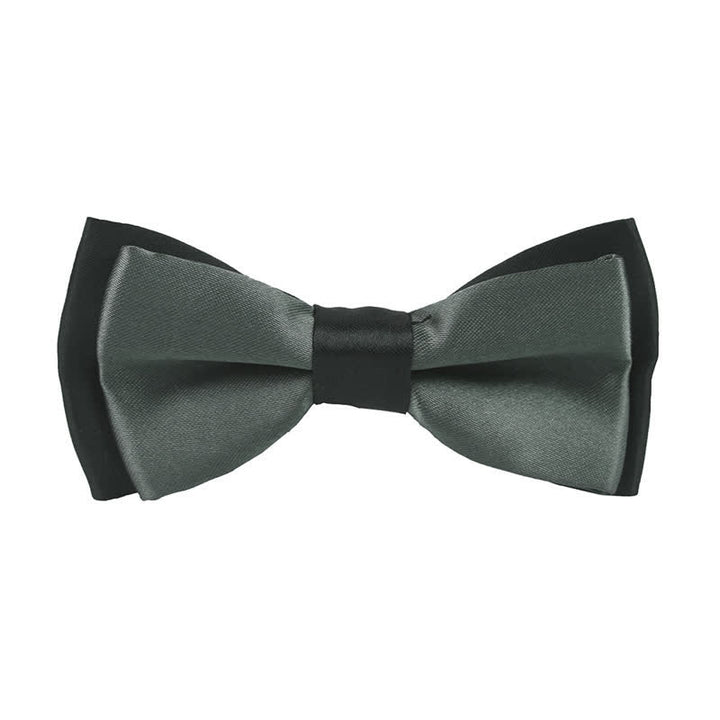 Papillon classico bicolore a doppio strato per bambini - Grigio scuro - image 29