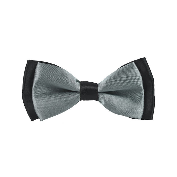 Papillon classico bicolore a doppio strato per bambini - Grigio - image 30