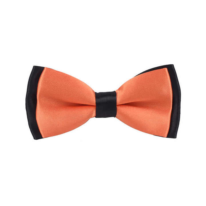 Papillon classico bicolore a doppio strato per bambini - Arancia - image 9