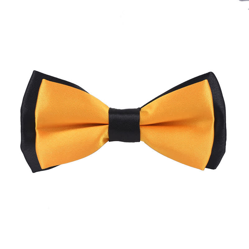 Papillon classico bicolore a doppio strato per bambini - Giallo - image 10