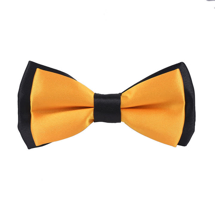 Papillon classico bicolore a doppio strato per bambini - Giallo - image 10