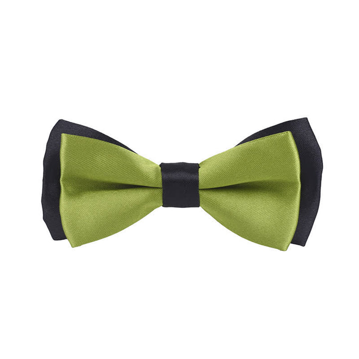 Papillon classico bicolore a doppio strato per bambini - Verde - image 15