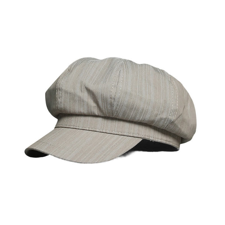 Cappello basco a strisce verticali da artista pittore - Verga d'oro pallida - Regolabile (21 1/4"-22 7/8") - image 5