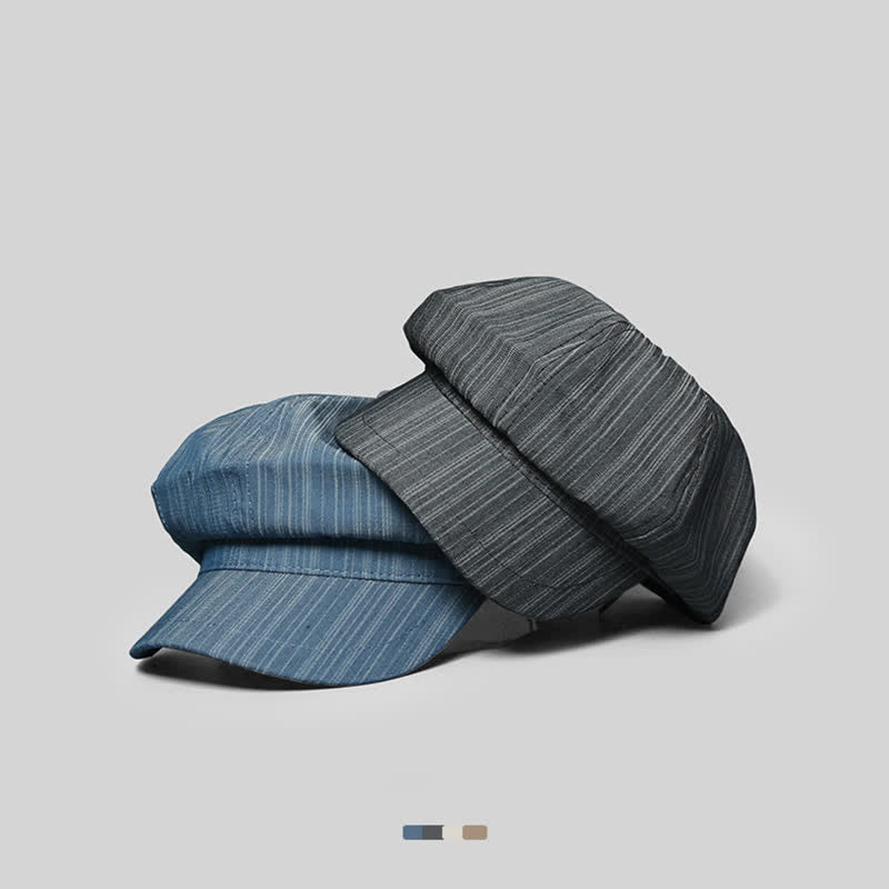 Cappello basco a strisce verticali da artista pittore - image 1