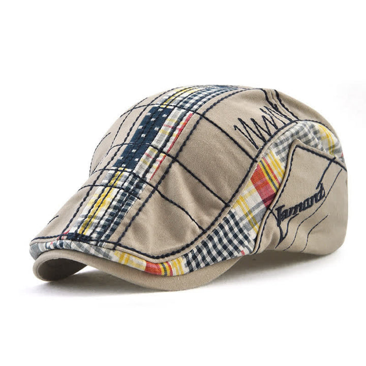 Cappello basco piatto con ricamo irregolare regolabile - Cachi scuro - Regolabile (22 1/2"-23 5/8") - image 5