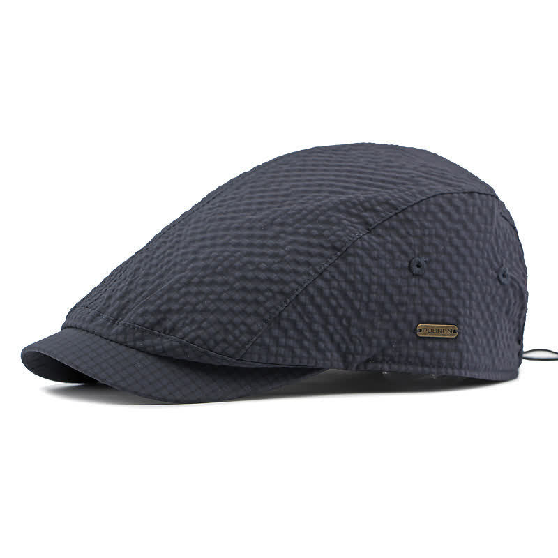 Cappello basco estivo da giornalaio con motivo scozzese retrò e fascino fresco - Marina Militare - Regolabile (21 5/8"-23 5/8") - image 7