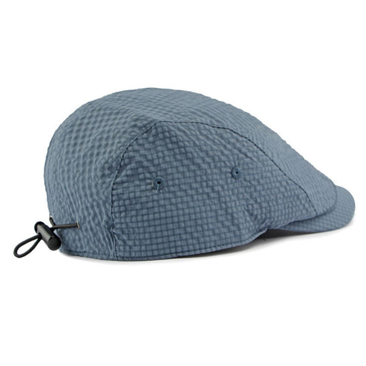 Cappello basco estivo da giornalaio con motivo scozzese retrò e fascino fresco - image 5