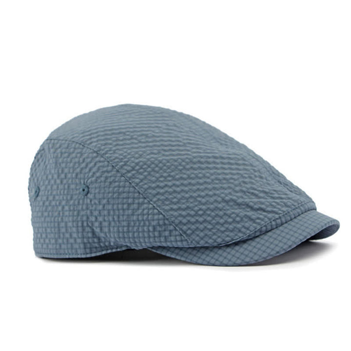 Cappello basco estivo da giornalaio con motivo scozzese retrò e fascino fresco - image 4