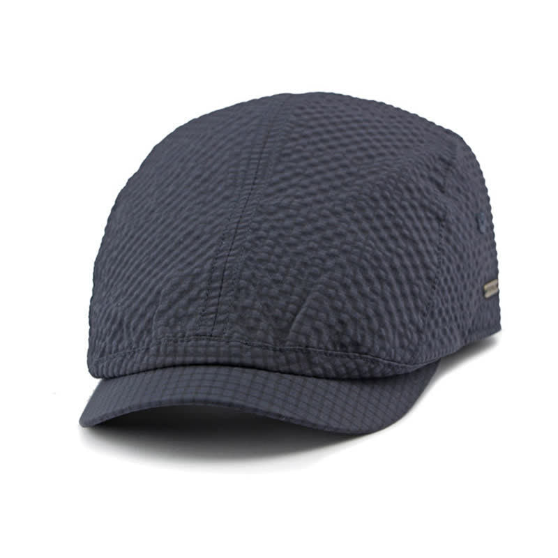Cappello basco estivo da giornalaio con motivo scozzese retrò e fascino fresco - image 8