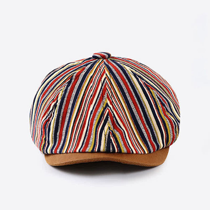 Cappello basco ottagonale a righe ispirato all'artista unico - image 1