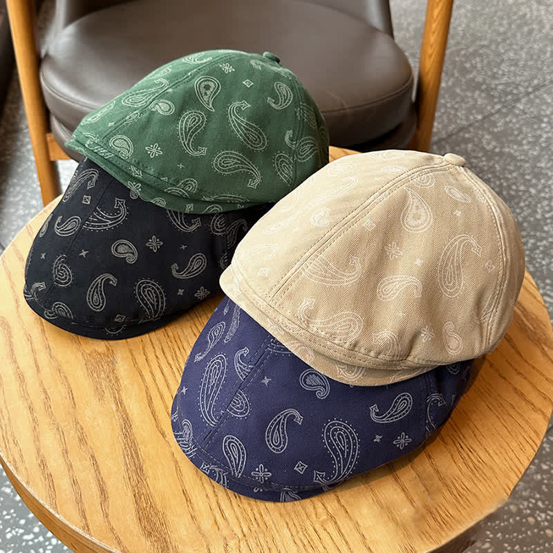 Cappello basco con stampa floreale Paisley - image 1