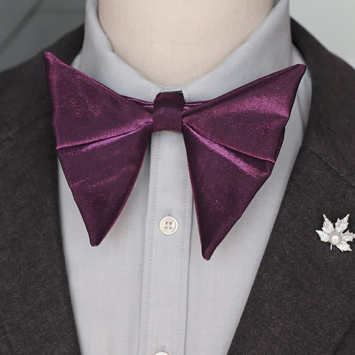Papillon a punta oversize lucido a forma di farfalla da uomo - image 10