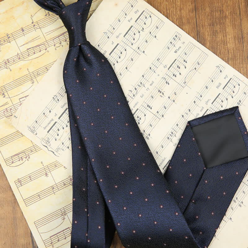 Cravatta da uomo classica con foglie e accessori per abito - Marina Militare - image 2