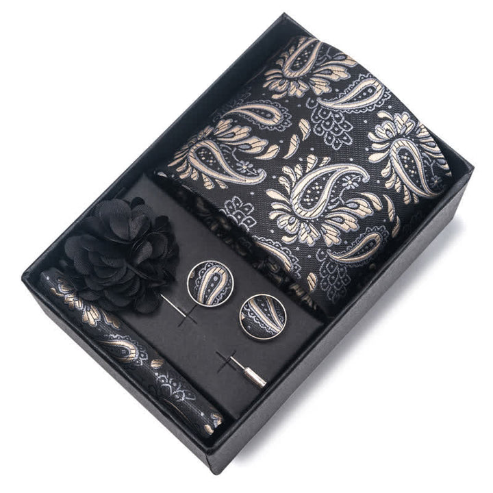 Set di 4 cravatte da uomo della serie Modern Silver Gray - image 11