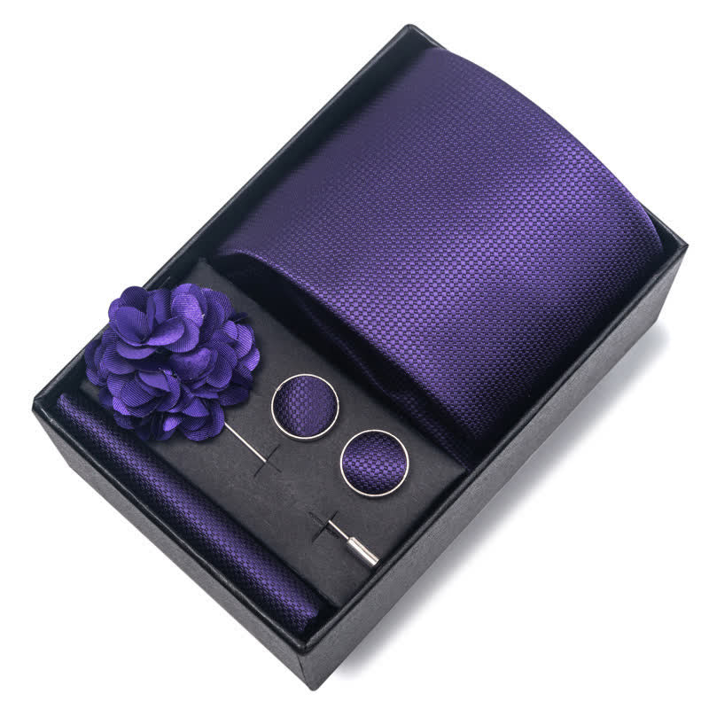 Set di 4 fazzoletti da taschino formali classici da uomo - image 3