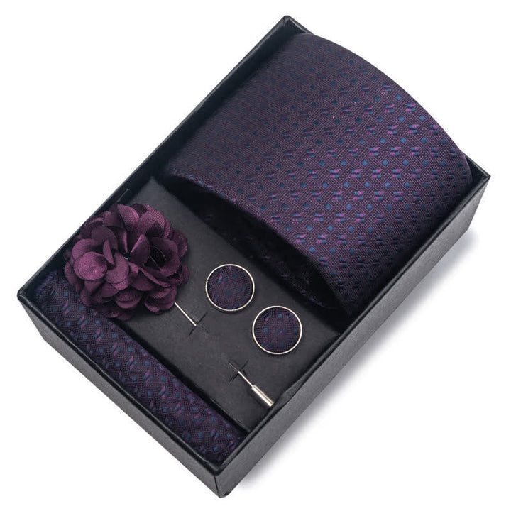 Set di 4 fazzoletti da taschino formali classici da uomo - image 13