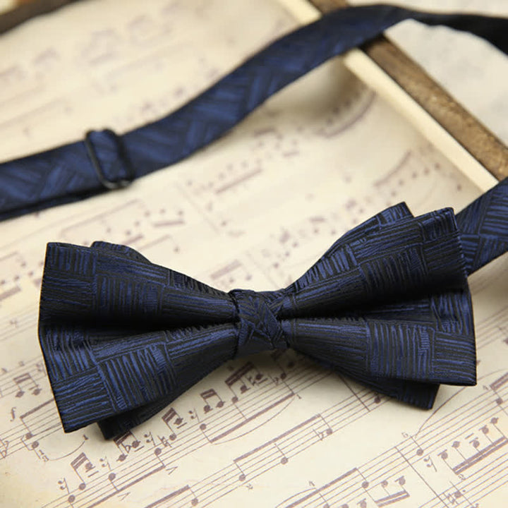 Papillon elegante da uomo a doppio strato per matrimonio e lavoro - Stile n. 2 - image 3