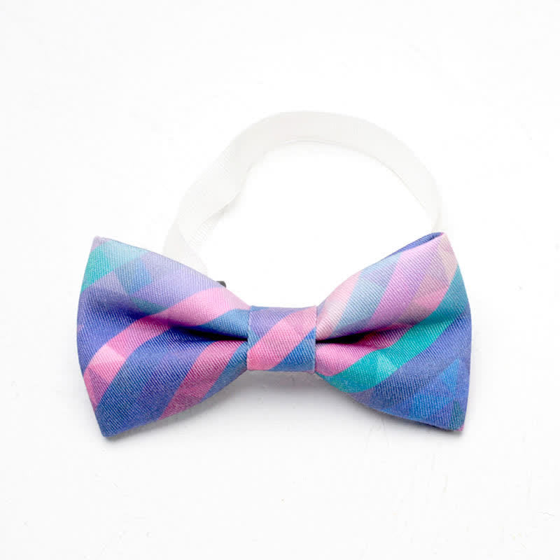 Papillon semplice da uomo con sfumatura arcobaleno - Stile n. 3 - image 3