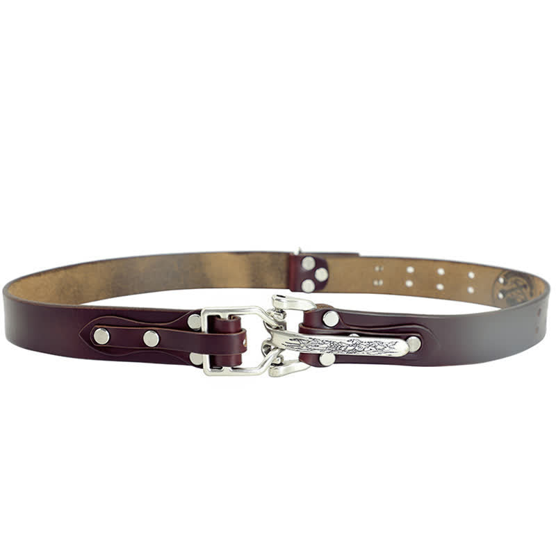 Cintura in pelle da cavalleria western da uomo - image 2